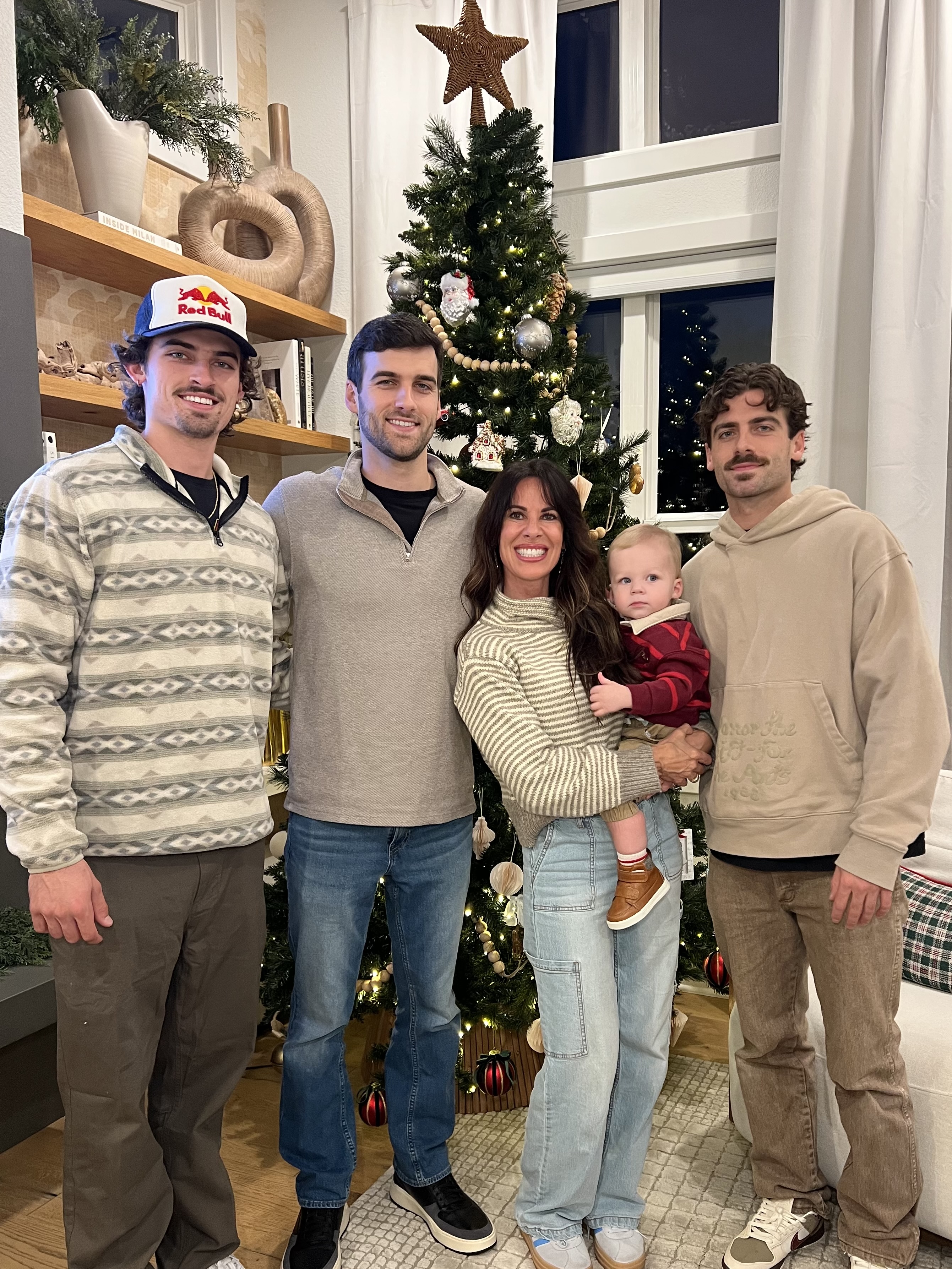 Kristy with her sons Sam, Turner and Hootie
